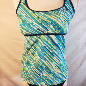 Nike Blue Swimsuit Top 10, Blue Bottoms M